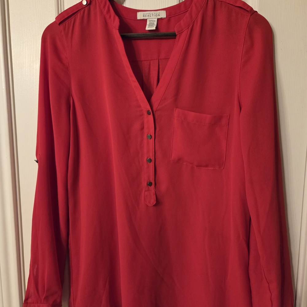 Kenneth Cole Reaction Women's Red Blouse